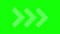 Animated arrows, shevrons, chevron pattern, white arrows on green screen