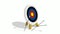 Animated  arrows for sport hunting bow fly and hit right on center of target. Achieving goal in business and sport. Looped video