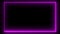 Animated borders frame pink color glowing neon lights