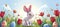 Animated Bunny and Easter Eggs in Spring Meadow