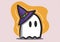 Animated cartoon ghost for halloween