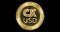 Animated CK USD CKUSD cryptocurrency gold coin