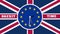 Animated clock counting down. Brexit UK EU referendum concept