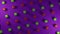 Animated colored cubes move on a purple background.