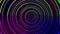Animated colorful circle of tunnel 4K resolution.