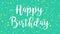 Animated colorful Happy Birthday greeting card