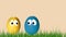 Animated couple eggs for Easter