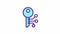 Animated cryptography color icon