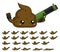 Animated Cute Turd Character Sprites