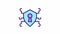 Animated cybersecurity color icon
