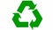 Animated ecology icon. green symbol of recycle. Concept of green technology, environmental friendliness.