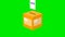 Animated election voting box icon
