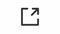 Animated external link line ui icon