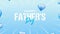 animated father\\\'s day greeting with blue heart balloon element