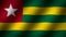 Animated flag of Togo