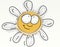 Animated flowerColorful funny comic avatars   Button icon for sites emoji emoticon