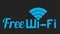 Animated Free Wi-Fi wireless network icon
