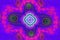Animated Geometric fractal shape can illustrate daydreaming imagination psychedelic space dreams magic nuclear explosion