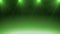 Animated Green Stage with Spotlights Background.
