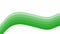 Animated green stripe. Looped video. Decorative wave gradually changes shape. Flat vector illustration