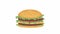 Animated juicy hamburger