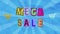 Animated Mega Sale Ransom Note paper cut