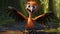 Animated Microraptor: A Disney Pixar-inspired Feathered Friend