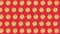 Animated motion pizza on a red background. Loop video.