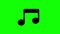 Animated music note icon