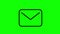 Animated outlined message, mail icon