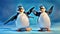 Animated Penguins on Ice