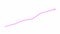 Animated pink arrow. Growth chart of economy. Vector illustration