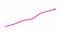 Animated pink arrow. Growth chart of economy. Vector illustration