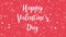 Animated pink Happy Valentineâ€™s Day greeting card