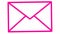 Animated pink line icon of envelope. Symbol of e-mail. Concept of communication, mail, post, message, letter. Looped video.