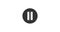 Animated play and pause button. Play icon. Motion graphic design. Alpha channel.