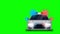 Animated police car in high speed pursuit.