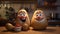 Animated Potato Friends Talking On Kitchen Counter