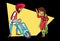 Animated Punjabi Couple Illustration