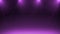 Animated Purple Stage with Spotlights Background.
