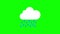 Animated raining cloud icon