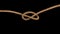 animated rope SIMPLE KNOT with alpha channel