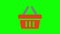 Animated shopping basket icon