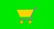 Animated shopping cart, basket icon