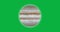 Animated spinning planet Jupiter. Animation, space, universe, cosmos