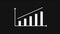 Animated Statistic Curve with arrow growing up