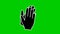 Animated symbol of hands. Hands clap. Icon of applause.