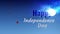 Animated text Happy Independence Day. Video congratulations on the holiday