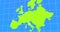 Animated Travel and Business Trip Infographic on Green Europe Earth Map 4k Rendered Video