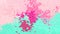 Animated twinkling stained background seamless loop video - watercolor splotch effect - baby pink, magenta and mint green color